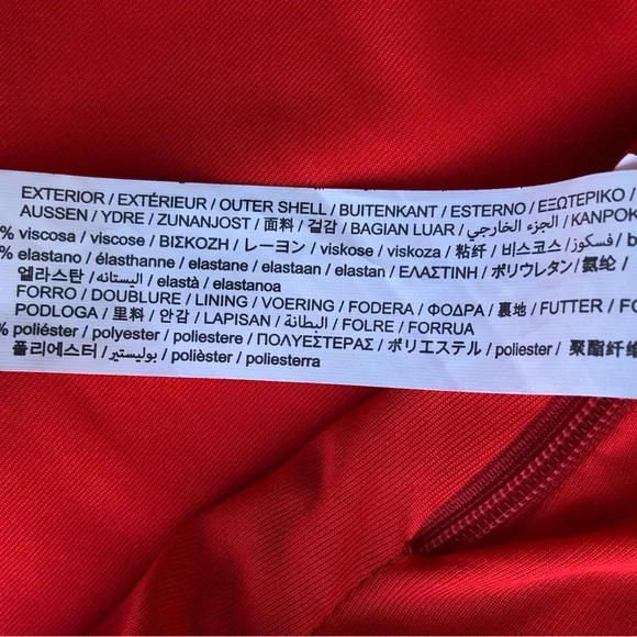 ZARA women bodysuit top Stretch red white Stars Print Size M. - Picture 14 of 15